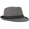 FBBULES Cappello Fedora a Tesa Larga Stile Gangster Elegante Jazz Trilby Cappelli e Cappellini Classico Cappello in Feltro Ripiegabile in Viaggio Cappelli Panama per Uomo Donna