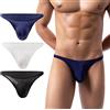 AIEOE Slip da uomo con Allover fori d'aria, traspiranti, mini slip da uomo, 3 pezzi 01, L