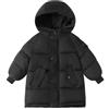 HAOLEI Cappotto Imbottito con Cappuccio a Maniche Lunghe Invernale Caldo Parka Giacca Media Lunghezza Cappotto Trapuntato Antivento Piumino Outwear Parka Leggero Outwear Vestiti Giacche 1-5 Anni
