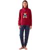 Noidinotte; more than pyjamas Noidinotte - Pigiama Donna Invernale in Micropile Articolo Scozzese. - XS Rosso