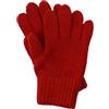 FosterNatur, Guanti da dita per bambini, in lana, 100% lana merino extra fine, Colore: rosso, 2