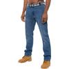 Ze ENZO Ez399 Jeans Firmati Pantaloni in Denim dalla vestibilità Regolare, Grande Re Alto per Uomo Stonewash Chiaro 48W / 30L