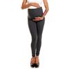 Selente Mummy Love Pantaloni/Leggins/treggins Lunghi Gravidanza con Fascia extraelastica, Leggins Grigio Scuro, S-M