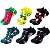 FGFD&OU Calzini Corti Uomo Donna Calze Corte in Cotone Sportivo Invisibili Calzini Divertenti Colorati Calzini Alla Caviglia Fantasia (Colore7-6 paia)