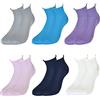 Intocco 6 e 12 Paia - Calzini freschi estivi elasticizzate in cotone- Uomo e Donna - Multicolore - Traspiranti - Non stringono