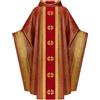 VPQILH Costume Halloween Donna Costume da Chiesa Unisex Mantello Donna paramenti Sacerdote clero Casula Cattolica di Massa Abito con Vintage Stampato Poncho Chiesa Cattolica Padre Sacerdote Casel Robe