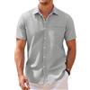 COOFANDY Camicia Casual Camicia Casual da Uomo Camicia vestibilità Regolare con Colletto Scozzese Camicia Grigio Chiaro XXL