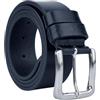 CM Conte Massimo Conte Massimo Cintura Uomo in Vero Cuoio Pezzo Unico, Made in Italy, Fibbia Nickel Free, Accorciabile, Alta 4 cm Con Scatola