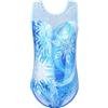 HUAANIUE Ragazze Bambini Ginnastica Vestito Maglie Senza Maniche Danza Costume 3-14 Anni