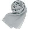 MAPIMANIA - Stola Elegante Donna Color Grigio per Cerimonia e Matrimonio Made in Italy, Scialle coprispalle estivo Chiffon 200x80, Sciarpa Copri spalle per abito