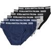 SCUOLA NAUTICA ITALIANA Slip Uomo SNI869 (IT, Testo, XXL, Regular, Regular, Blu,Nero,Grigio)
