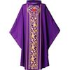 BLESSUME Clero misurato chiesa pastore fiera vestito celebrante vestito costume Uomo (viola)