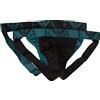 Emporio Armani Jockstrap Sospensorio Confezione 2 Pezzi Slip Uomo Elastico a Vista Underwear Articolo 111932 2F715 Jockstrap, 22332 Topaz - Black/Topazio - Nero, EUR L - CN 175/95 - BR G - MX G