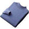 Niiyyjj Maglione da uomo in 100% lana merino a collo alto lavorato a maglia tinta unita maglione a collo alto spesso pullover casual