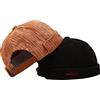 Faringoto Cappelli da Uomo Skullies & Beanies Berretto Docker Uomo Trawler Pescatore Beanie Cappello Senza Bordo Polsino Arrotolato Retro Cappello da Marinaio, Taglia unica