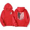 zhedu Anime AOT Merch Scout Regiment Felpe con Cappuccio Stampate Felpe con Cappuccio Pullover Comodi