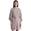 Noidinotte; more than pyjamas Noidinotte - Vestaglia donna in viscosa manica 3/4 articolo animalier - M Beige
