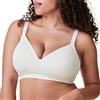 Bravado Designs BRAVADO! DESIGNS Reggiseno premaman e allattamento senza fili con scollo a V scollato | coppa B, C, D, DD/E, DDD/F, Bianco antico., M