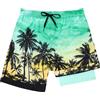 Kids4ever Pantaloncini da Bagno per Ragazzi 3D Stampa Hawaii Costume da Bagno per Bambini Estate Quick Dry Fodera a Compressione Anti Sfregamento Pantaloncini da Bagno 14-16 Anni