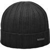 Melegari Berretto di Maglia Beanie Belluno | 100% Cashmere Riciclato | Recycled And Sustainable Cashmere | Ecologico ed Economico | Leggero 50 Grammi | Made in Italy (IT, Numero, 54, 63, Nero)