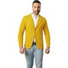 CLASSE77 Blazer in Cotone, Giacca Jacket da Uomo Slim Fit - Punto Cucitura Chicco di Riso - Artigianale, Made in Italy - Casual, Classica Sportiva