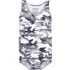 Landofgenie Body Uomo Camouflage Senza Maniche Tank Top Bodysuit Intera Pigiama Onesie per Adulti - Body Elasticizzato con Design Mimetico