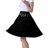 Tmade Sottogonna/Petticoat Tutu da donna in tulle per feste, multistrato, gonfia, per cosplay, gonna allungata Plus, lunghezza 55 cm, vita 56-100 cm, Taglia unica
