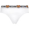MOSCHINO Slip Brazilian Brief Donna 2- Pack Teddy Bear Bianco (M)