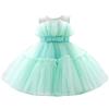 Lito Angels Children's Apparel Lito Angels Abito da Damigella per Bambina, Verde, 4-5 Anni 110