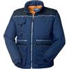 Generico Rossini HH217 Ronny Giubbotto imbottito unisex misto poliestere cotone chiusura con cerniera multitasche (IT, Testo, L, Regular, Regular, Blu/Nero)