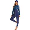 TaissBocco Full Swimming Costume Burkini for Women Modest Girls Swimsuit Islamic Swimwear Plus Size
