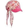 LIPODO CAPPELLISHOP Malvik Bandana con Visiera a Fiori Multicolore Prodotto in Italia Donna Primavera Estate