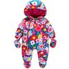 Lobmouse Bambino Tute da Neve Inverno Pagliaccetto Body con Cappuccio Infantile Jumpsuit Ragazza Ragazzi Tuta Footies con Guanti Spesso Tutine Neonato Onesies Maniche Lunghe per 3-6 Mesi