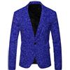 pvucpot Blazer Uomo Glitter Abito da Uomo Slim Fit Nero Giacche Risvolto Paillettes Festivo Casual Classic Una Fibbie Giacca Vestito Top Outwear Partito Spettacolo Cappotto Costume