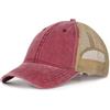 Zylioo Cappello da camionista lavato XXL oversize,Cappelli da camionista in rete regolabile,Cappello da corsa morbido per grandi teste