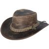 Black Jungle - Cappello in pelle Bulat, cappello australiano, stile cowboy