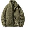 Generic Giacca Jeans Imbottita Uomo Cappotto Lungo Blu Navy Cappotti Invernali Uomo Catarifrangente