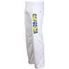 JL Sport Autentico Brasileiano Uomo Capoeira Arti Marziali Pantaloni (Berimbau Stampa Accanto Gamba)