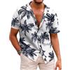 COOFANDY Camicia Hawaiana da Uomo, a Maniche Corte, Estiva, per Il Tempo Libero, per Le Vacanze, la Spiaggia, Senza Pieghe, con Bottoni, vestibilità Regolare