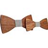 HZQIFEI 2 papillon in legno, papillon in legno, per bambini, uomo, per feste, matrimoni, cerimonie