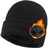 Zylioo S/M/L/XL/XXL Cappelli in pile con visiera per teste grandi/piccole, cappelli lavorati a maglia con fodera in pile polare, cappello da sci con cuffia calda per l'inverno, XL/XXL