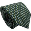 CARACCIOLO Cravatta Elegante in Seta Stile Classico Sartoria napoletana (ROYAL VERDE)