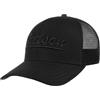 Stetson Cappellino Trucker Monochrome Uomo - cap Berretto Baseball Mesh Snapback, con Visiera, Fodera, Fodera Estate/Inverno Primavera Estate Autunno Inverno - Taglia Unica Nero