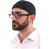 ihvan online Turco musulmano inverno velluto roll-up bordo Kufi cappelli per gli uomini, Taqiya, Takke, Peci, cappelli islamici, regali islamici, Fumoso, Taglia unica
