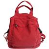 TUPIRIYN Zaino in tela da donna, grande, con manico superiore, borsa a tracolla, borsetta alla moda, zaino da viaggio, antifurto, Rosso, L