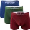 HUNTER&HAWKS URBAN TAILORED Hunter&Hawks Confezione da 3 Boxer da Uomo in Cotone Organico, Taglie S-6XL, Boxer Elasticizzati da Uomo, Fascia in Vita Morbida, Slip Traspiranti e Comodi, Intimo Anti-Sfregamento, Multipack