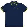 Siry Work Baci&ABBRACCI Polo Uomo BAM1421-95% Cotone 5% Elastan (IT, Testo, XXL, Regular, Regular, Indaco)