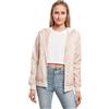 Build Your Brand Giacca da donna Ladies Windrunner, basic Windbreaker da donna con cappuccio, disponibile in 3 colori, taglie da XS a 5XL, rosa chiaro/bianco., XS