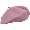 Melegari Berretto Basco Donna | 100% Lana | Roma Beret | Made in Italy (Rosa Antico 52)
