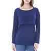 Smallshow Donna Top per Allattamento a Maniche Lunghe 3 Pack
